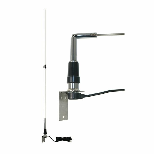 Tram 100-Watt Pretuned 144-MHz to 174-MHz VHF Lift-and Lay-Over 30-MHz-Bandwidth Whip Antenna 10275